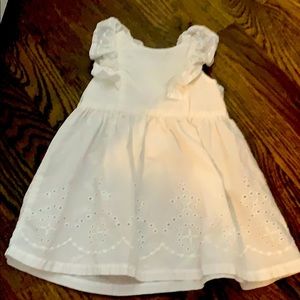 White eyelet dress